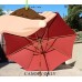 Formosa Covers 9ft Umbrella Replacement Canopy 8 Ribs in Brick Red (Canopy Only)   555696866
